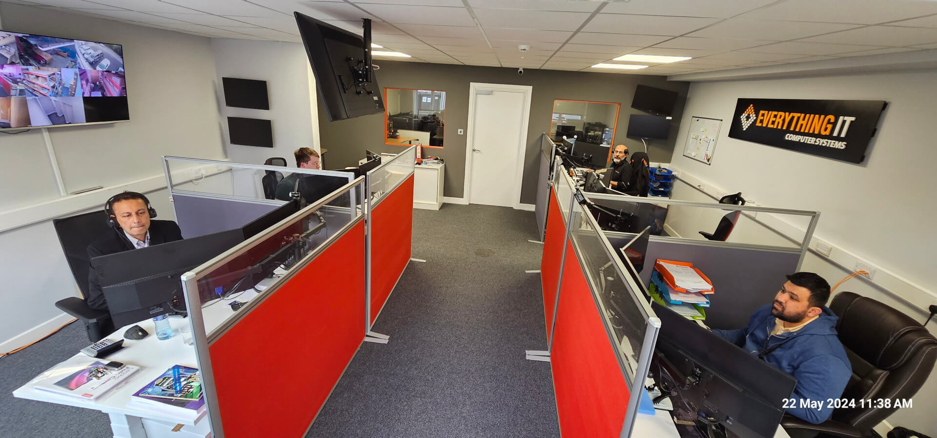 Everything IT support team working in the Dublin office